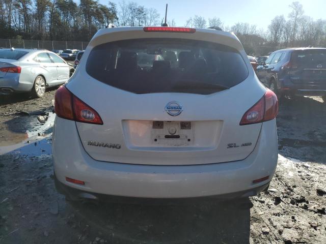 JN8AZ18W09W153145 - 2009 NISSAN MURANO S WHITE photo 6