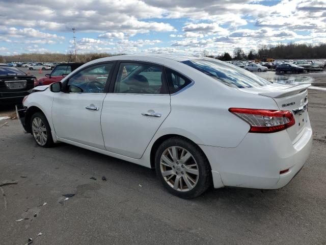 3N1AB7AP1EY306613 - 2014 NISSAN SENTRA S WHITE photo 2