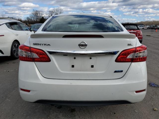 3N1AB7AP1EY306613 - 2014 NISSAN SENTRA S WHITE photo 6