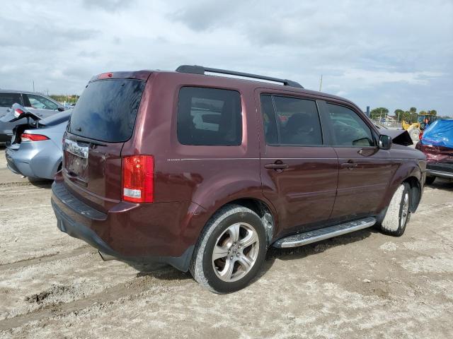 5FNYF3H58DB016800 - 2013 HONDA PILOT EXL BURGUNDY photo 3