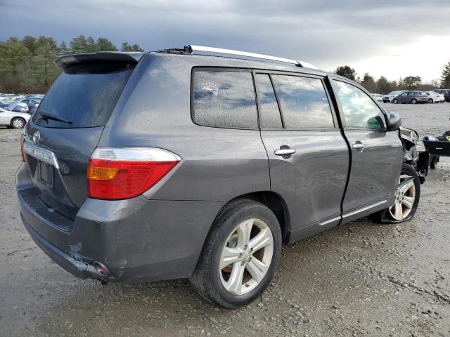 5TDDK3EHXAS002610 - 2010 TOYOTA HIGHLANDER LIMITED GRAY photo 3