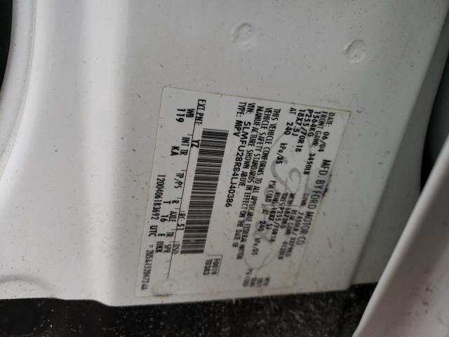 5LMFU28R84LJ40386 - 2004 LINCOLN NAVIGATOR WHITE photo 13