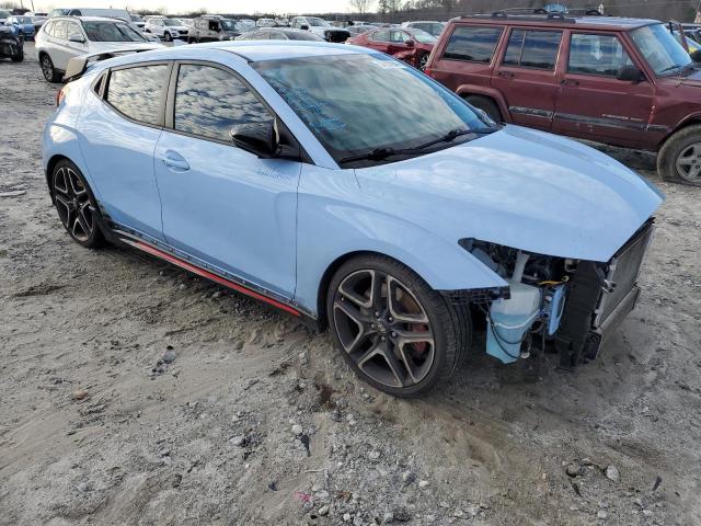 KMHT36AH7LU004874 - 2020 HYUNDAI VELOSTER N BLUE photo 4