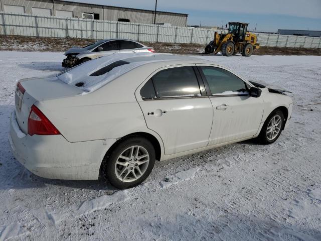 3FAHP0GA4CR395033 - 2012 FORD FUSION S WHITE photo 3