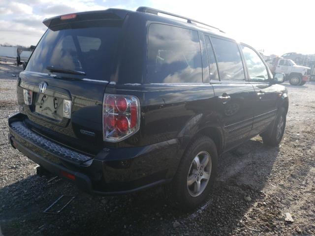 2HKYF18427H517344 - 2007 HONDA PILOT EX BLACK photo 3