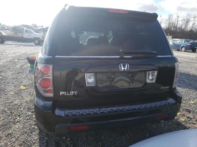 2HKYF18427H517344 - 2007 HONDA PILOT EX BLACK photo 6