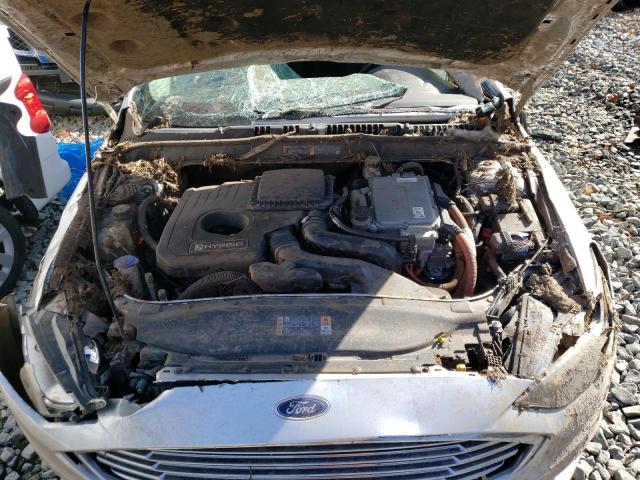 3FA6P0LU1HR286009 - 2017 FORD FUSION SE HYBRID SILVER photo 11