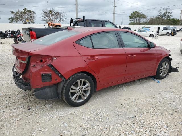 KMHD84LF3HU063370 - 2017 HYUNDAI ELANTRA SE RED photo 3