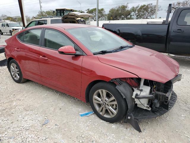 KMHD84LF3HU063370 - 2017 HYUNDAI ELANTRA SE RED photo 4