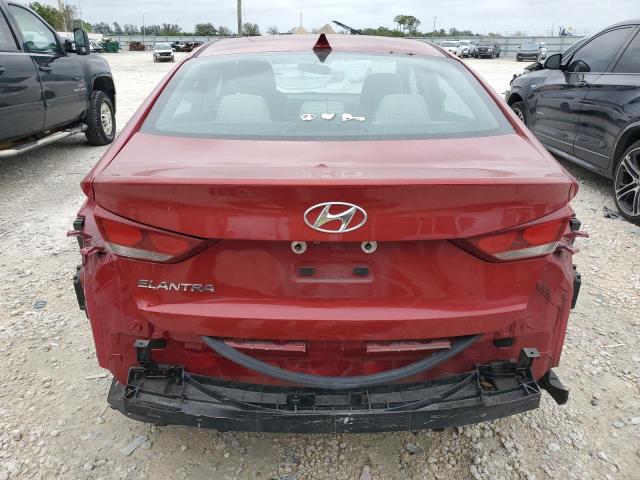 KMHD84LF3HU063370 - 2017 HYUNDAI ELANTRA SE RED photo 6