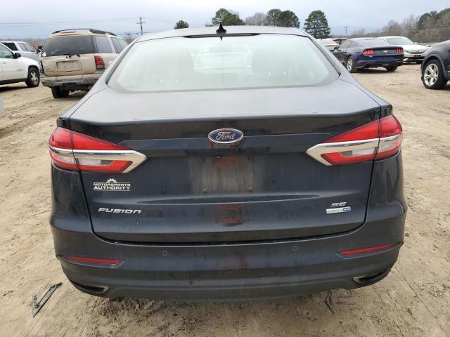 3FA6P0T92KR237873 - 2019 FORD FUSION SE BLACK photo 6