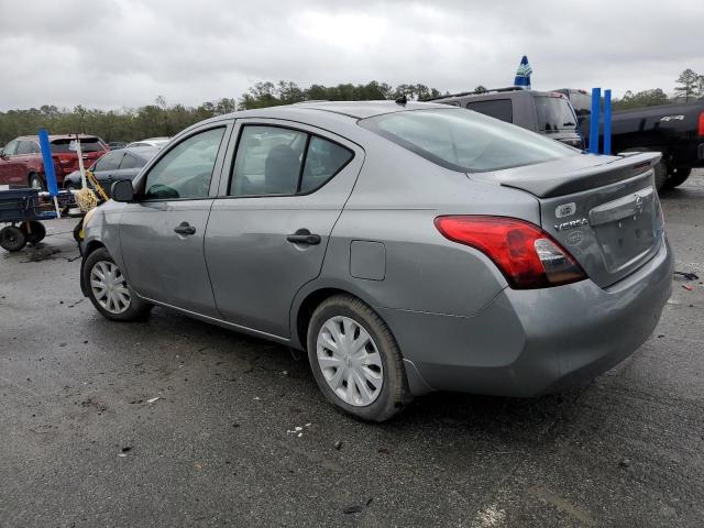 3N1CN7AP3EL852052 - 2014 NISSAN VERSA S GRAY photo 2