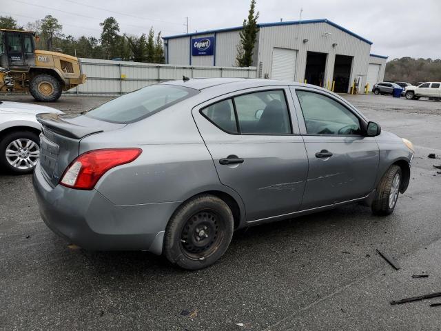 3N1CN7AP3EL852052 - 2014 NISSAN VERSA S GRAY photo 3