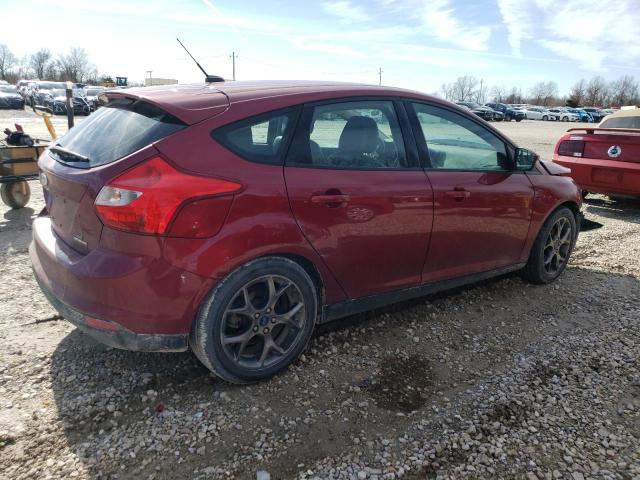 1FADP3K27EL132844 - 2014 FORD FOCUS SE RED photo 3