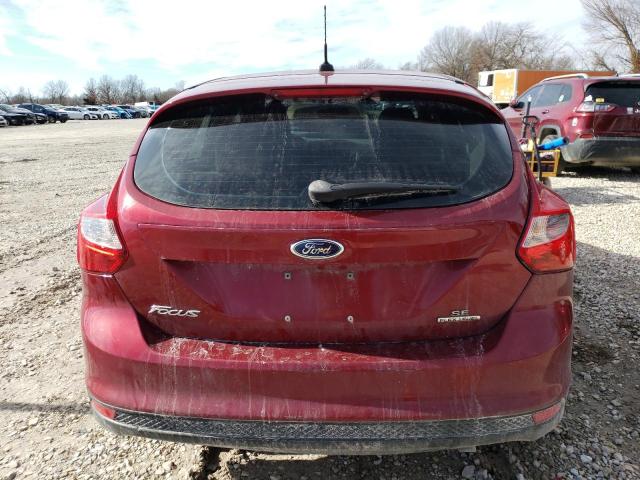 1FADP3K27EL132844 - 2014 FORD FOCUS SE RED photo 6