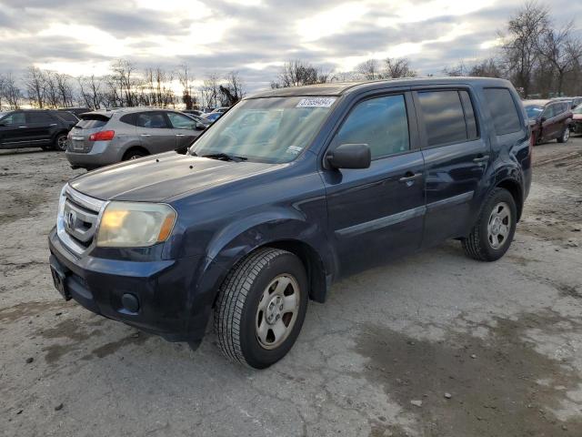 5FNYF4H29BB061401 - 2011 HONDA PILOT LX BLUE photo 1