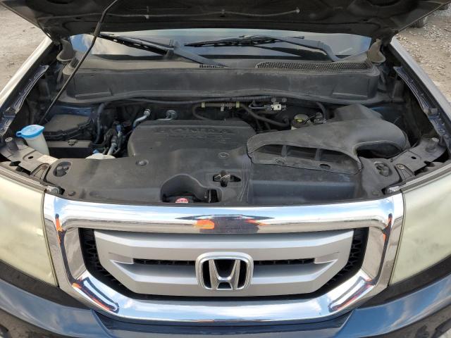 5FNYF4H29BB061401 - 2011 HONDA PILOT LX BLUE photo 11