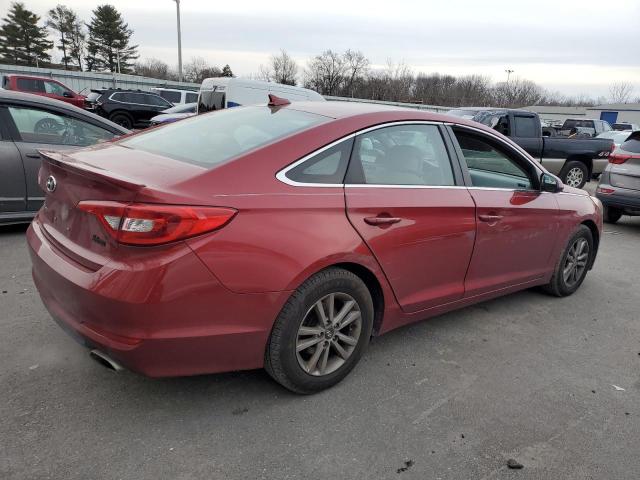 5NPE24AF1GH312870 - 2016 HYUNDAI SONATA SE RED photo 3