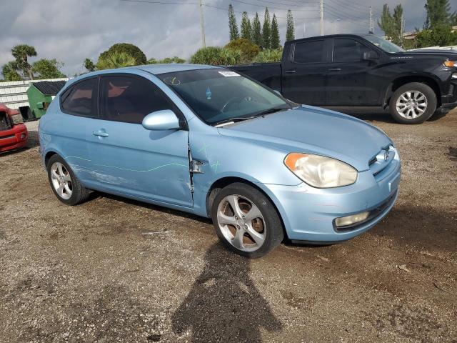 KMHCN36C47U009915 - 2007 HYUNDAI ACCENT SE BLUE photo 4