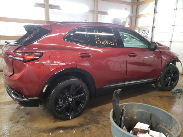 LRBAZLR40ND109591 - 2022 BUICK ENVISION PREFERRED BURGUNDY photo 3