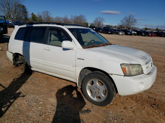 JTEEP21A840001337 - 2004 TOYOTA HIGHLANDER WHITE photo 4