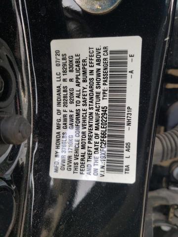 19XFC2F66LE022945 - 2020 HONDA CIVIC LX SILVER photo 13