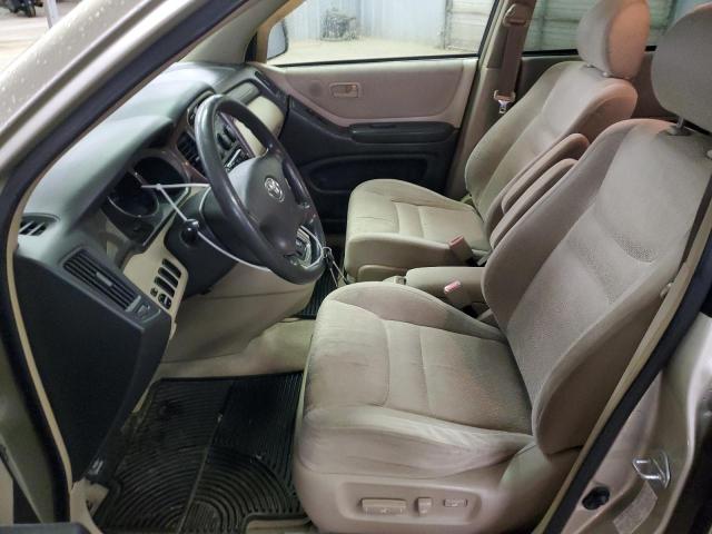 JTEHD21A510004164 - 2001 TOYOTA HIGHLANDER BEIGE photo 7