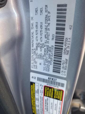 5TFDW5F18JX711810 - 2018 TOYOTA TUNDRA CREWMAX SR5 SILVER photo 12