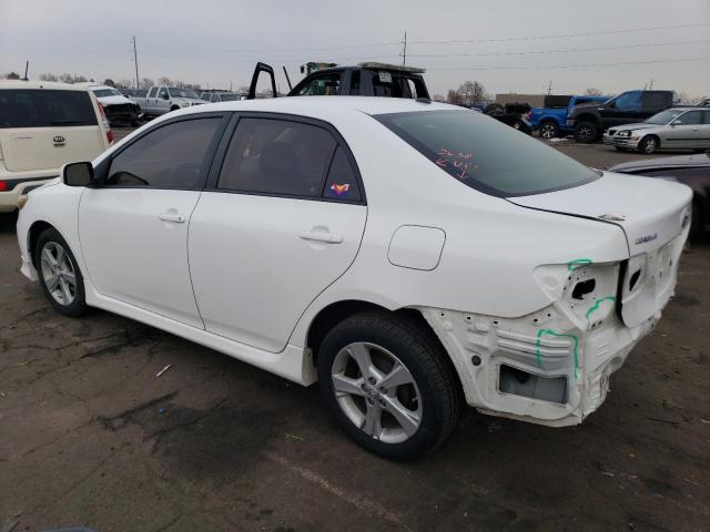 2T1BU4EE8CC912443 - 2012 TOYOTA COROLLA BASE WHITE photo 2