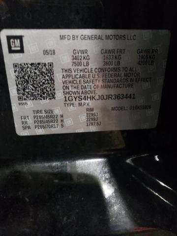 1GYS4HKJ0JR363441 - 2018 CADILLAC ESCALADE ESV LUXURY BLACK photo 13