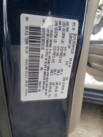 1B8GP25322B528182 - 2002 DODGE CARAVAN SE BLUE photo 13