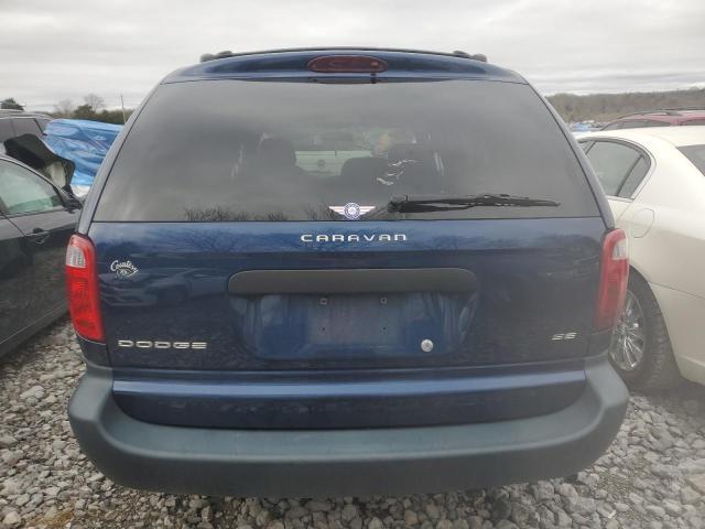 1B8GP25322B528182 - 2002 DODGE CARAVAN SE BLUE photo 6