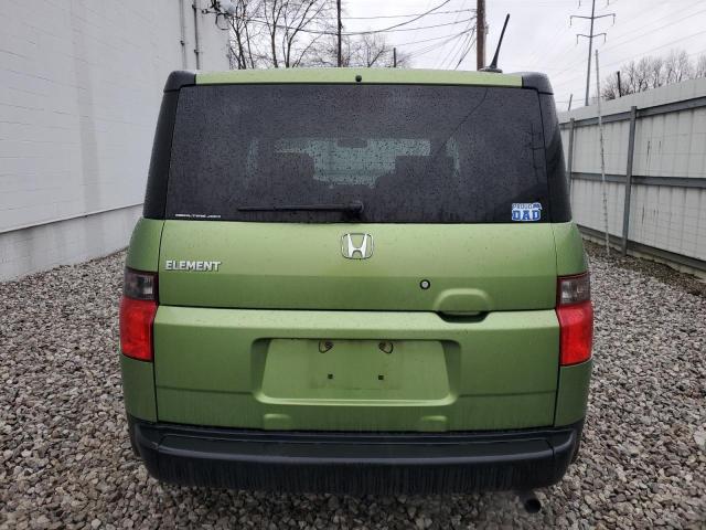 5J6YH28727L005504 - 2007 HONDA ELEMENT EX GREEN photo 6