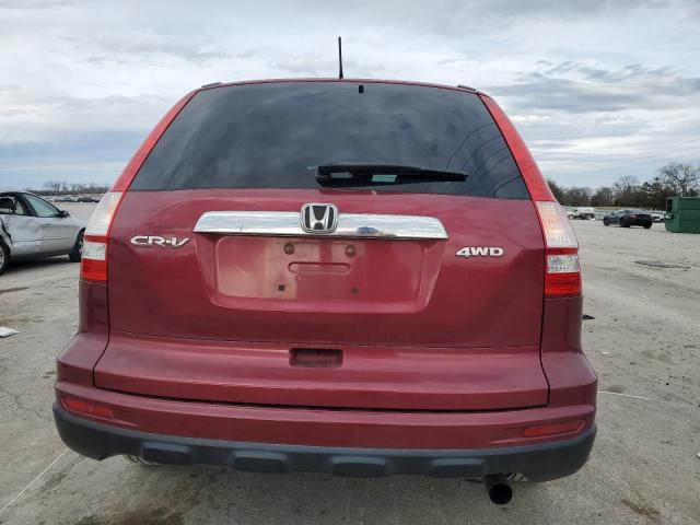 5J6RE4H57AL010504 - 2010 HONDA CR-V EX BURGUNDY photo 6