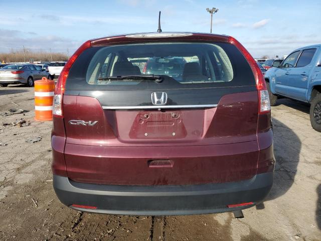 5J6RM3H31DL044261 - 2013 HONDA CR-V LX BURGUNDY photo 6