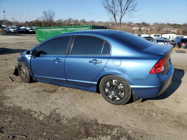 1HGFA16588L078327 - 2008 HONDA CIVIC LX BLUE photo 2