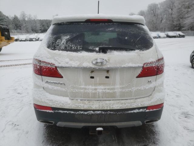 KM8SM4HF4DU026818 - 2013 HYUNDAI SANTA FE GLS WHITE photo 6