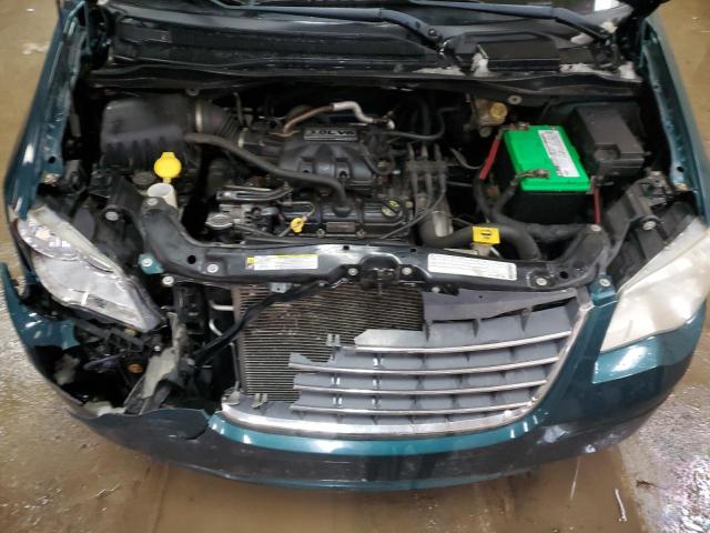 2A8HR54149R679792 - 2009 CHRYSLER TOWN & COU TOURING GREEN photo 12