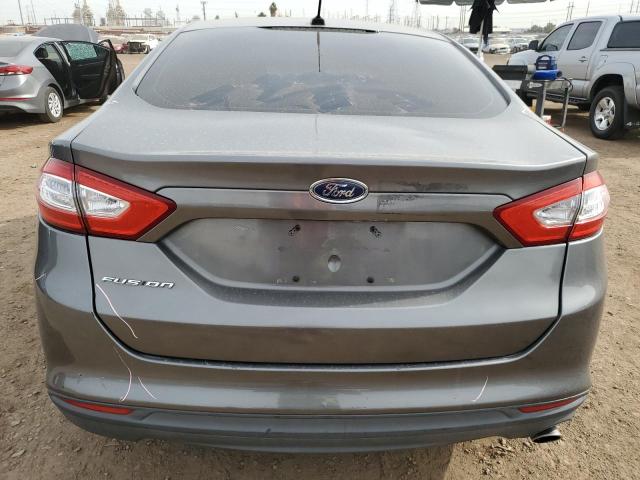 3FA6P0G74ER136413 - 2014 FORD FUSION S GRAY photo 6