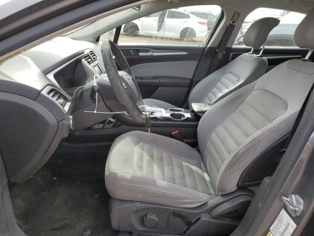 3FA6P0G74ER136413 - 2014 FORD FUSION S GRAY photo 7