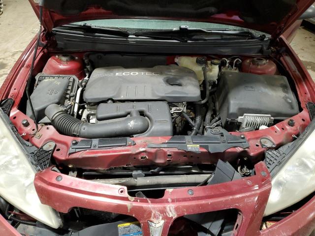 1G2ZF57B184150122 - 2008 PONTIAC G6 VALUE LEADER BURGUNDY photo 11