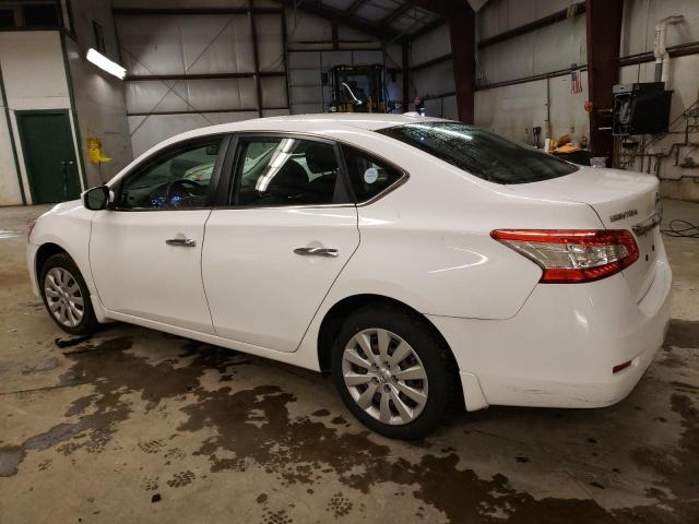 3N1AB7AP0FY364391 - 2015 NISSAN SENTRA S WHITE photo 2