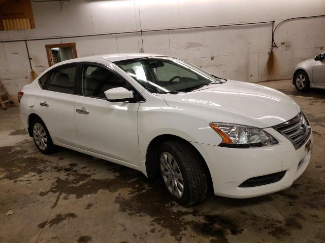 3N1AB7AP0FY364391 - 2015 NISSAN SENTRA S WHITE photo 4