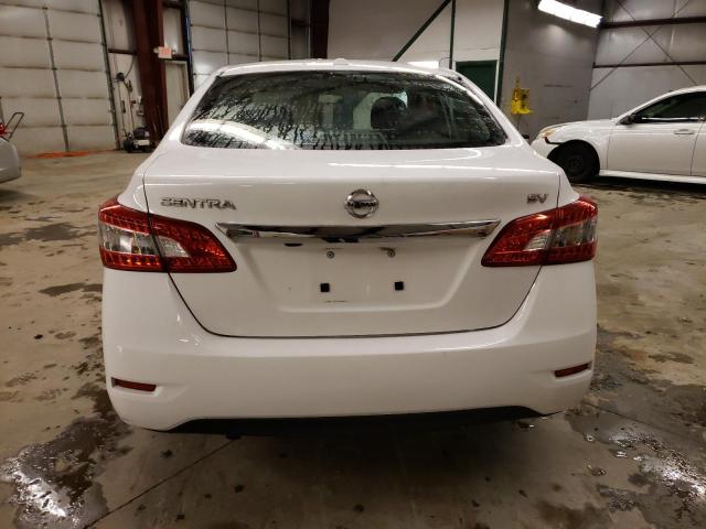 3N1AB7AP0FY364391 - 2015 NISSAN SENTRA S WHITE photo 6