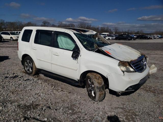 5FNYF3H51EB010984 - 2014 HONDA PILOT EXL WHITE photo 4