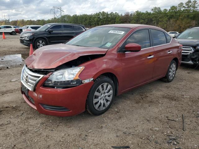 3N1AB7AP3FY297804 - 2015 NISSAN SENTRA S BURGUNDY photo 1