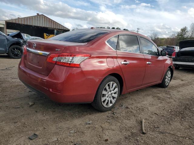 3N1AB7AP3FY297804 - 2015 NISSAN SENTRA S BURGUNDY photo 3