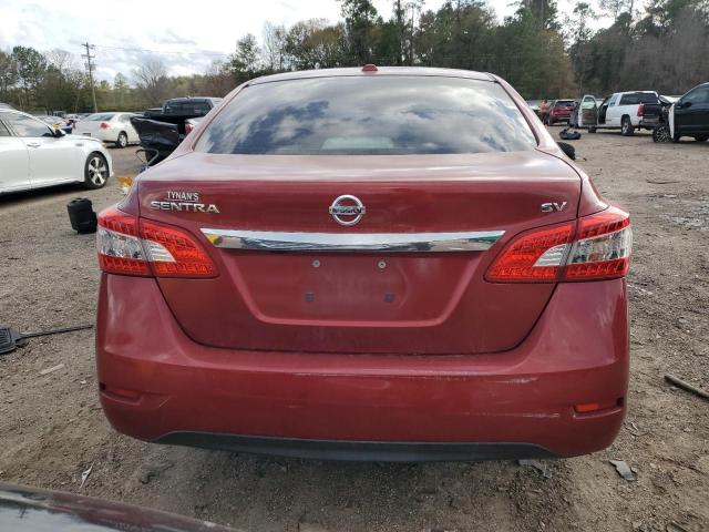 3N1AB7AP3FY297804 - 2015 NISSAN SENTRA S BURGUNDY photo 6