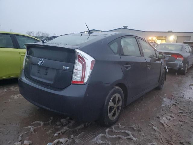 JTDKN3DU2D1626948 - 2013 TOYOTA PRIUS GRAY photo 3