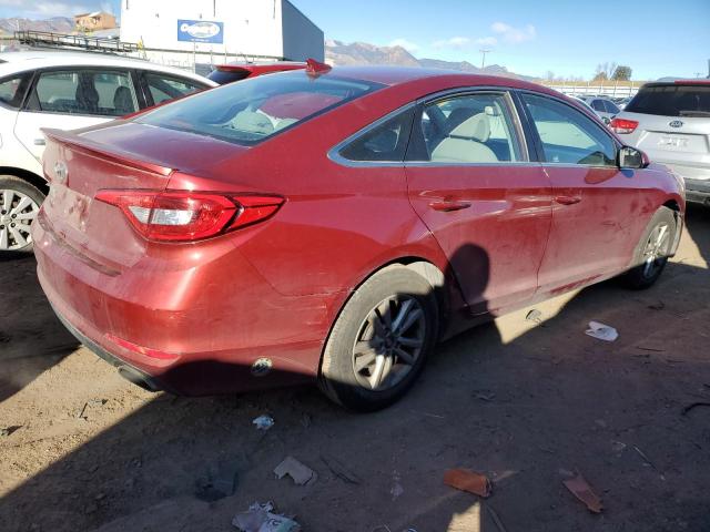 5NPE24AFXFH136626 - 2015 HYUNDAI SONATA SE RED photo 3